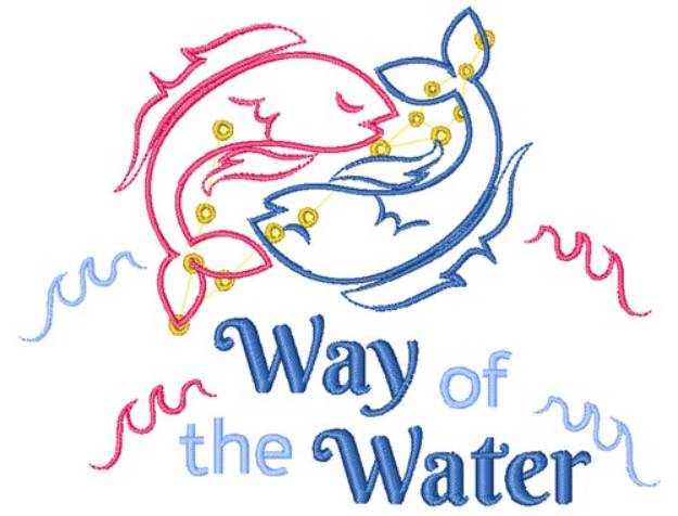 Picture of Way Of The Water Machine Embroidery Design