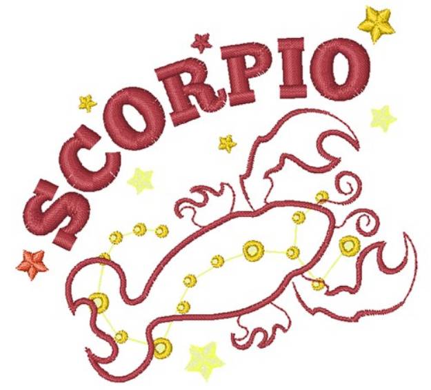 Picture of Scorpio Machine Embroidery Design