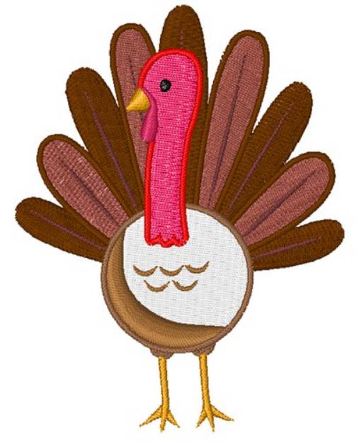 Picture of Thanksgiving Turkey Machine Embroidery Design