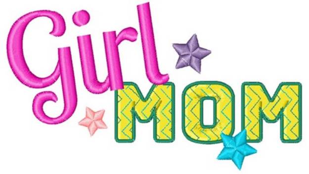 Picture of Girl Mom Machine Embroidery Design