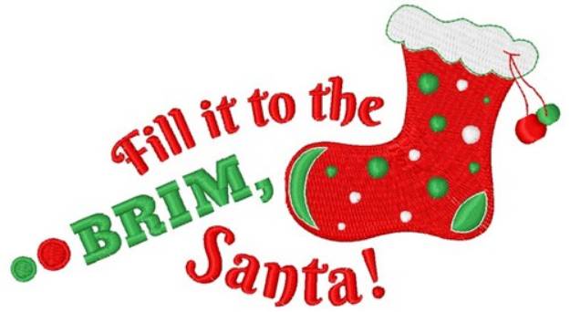 Picture of Fill It Up Santa! Machine Embroidery Design