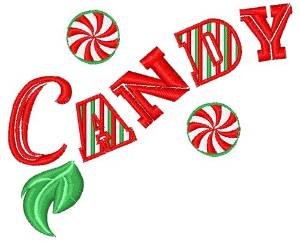 Picture of Christmas Candy Machine Embroidery Design