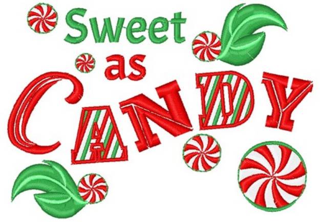 Picture of Sweet As Candy Machine Embroidery Design