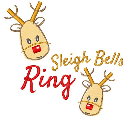 Sleigh Bells Ring Machine Embroidery Design