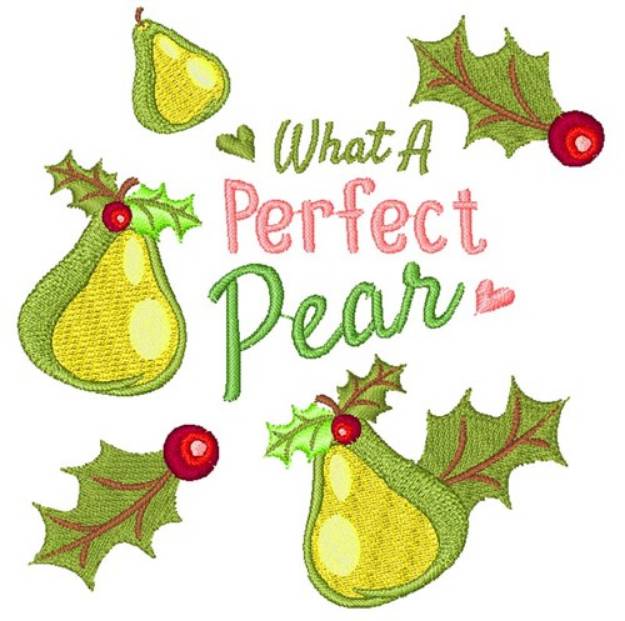 Picture of What A Perfect Pear Machine Embroidery Design