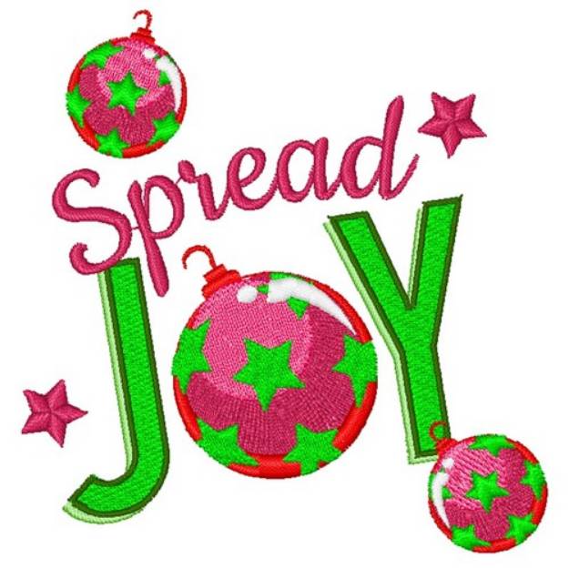 Picture of Spread Joy Machine Embroidery Design