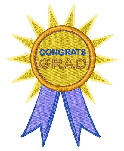 Congrats Grad Machine Embroidery Design