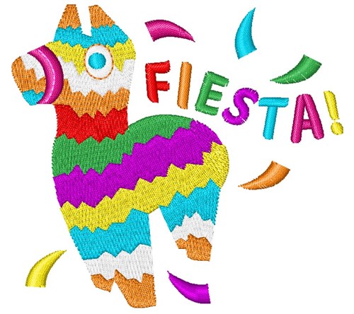 Fiesta Pinata Machine Embroidery Design