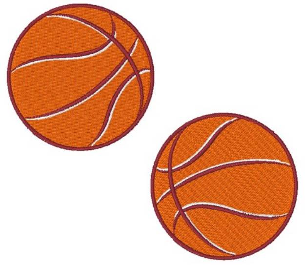 Picture of Basketballs Machine Embroidery Design