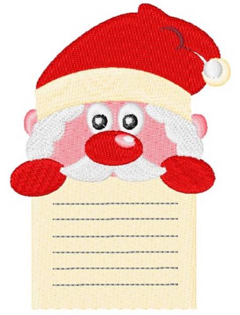 Picture of Santas List Machine Embroidery Design