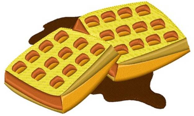 Picture of Waffles & Syrup Machine Embroidery Design