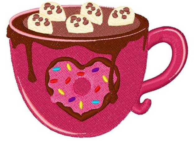 Picture of Hot Cocoa Machine Embroidery Design