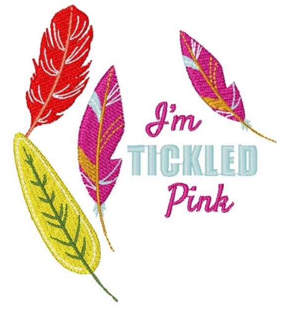 Picture of Im Tickled Pink Machine Embroidery Design