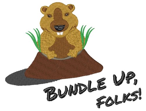 Bundle Up, Folks! Machine Embroidery Design