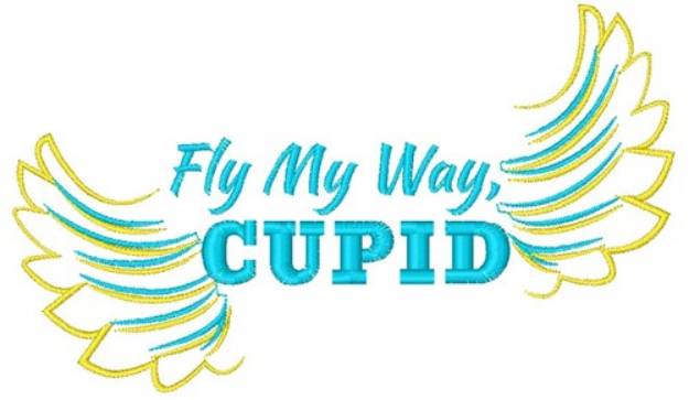 Picture of Fly My Way, Cupid Machine Embroidery Design