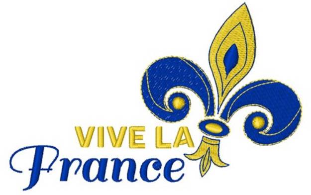 Picture of Vive La France Machine Embroidery Design