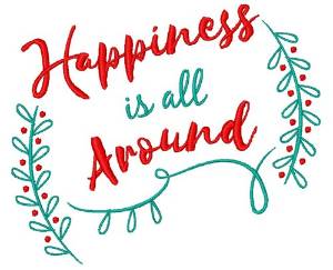 Picture of Happiness All Around Machine Embroidery Design