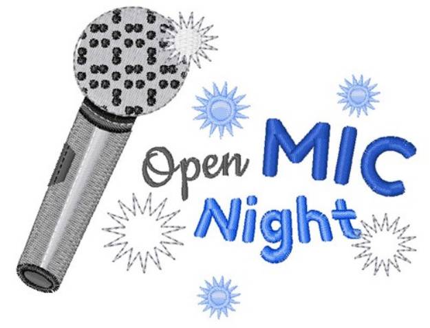 Picture of Open Mic Night Machine Embroidery Design