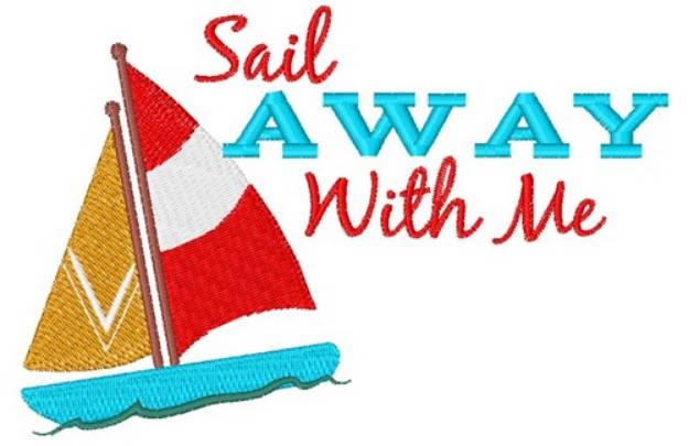 Picture of Sail Away Machine Embroidery Design