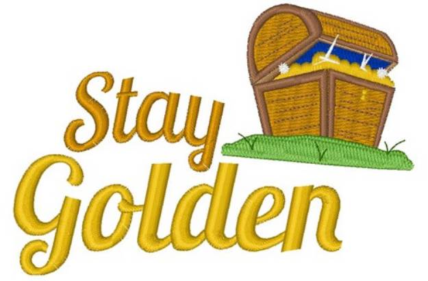 Picture of Stay Golden Machine Embroidery Design