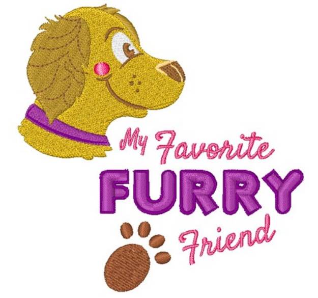 Picture of Furry Friend Machine Embroidery Design