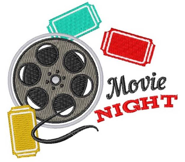 Picture of Movie Night Machine Embroidery Design