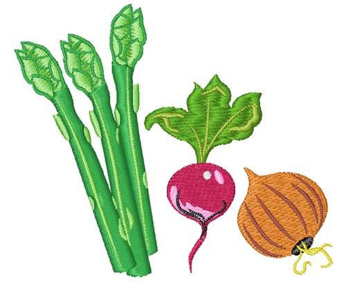 Veggies Machine Embroidery Design