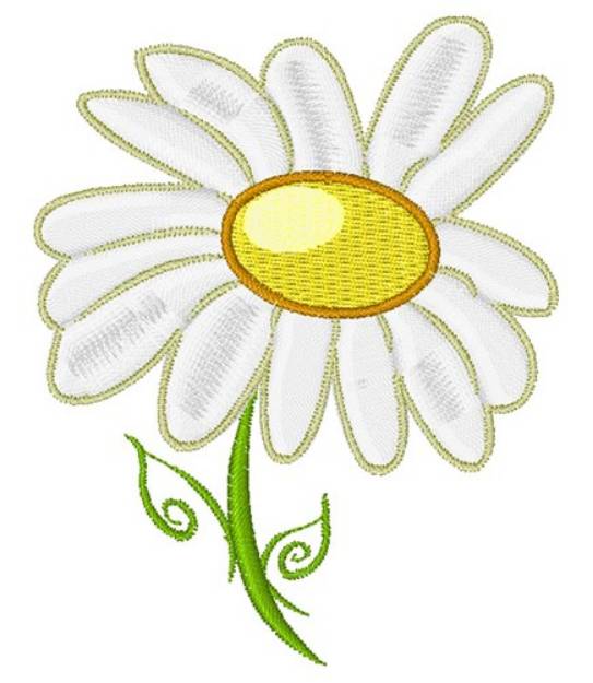 Picture of Daisy Flower Machine Embroidery Design