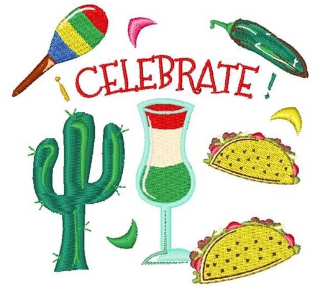 Picture of Cinco De Mayo Celebrate Machine Embroidery Design