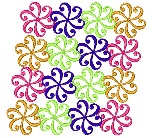 Swirl Pattern Machine Embroidery Design