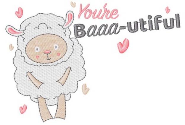 Picture of You re Baaa utiful Machine Embroidery Design