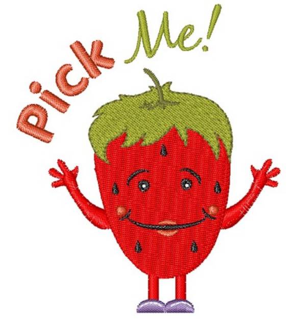 Picture of Strawberry Pick Me! Machine Embroidery Design