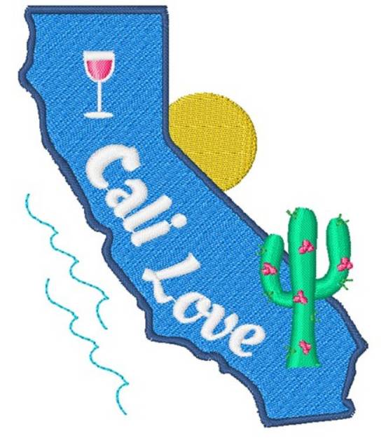 Picture of Cali Love Machine Embroidery Design