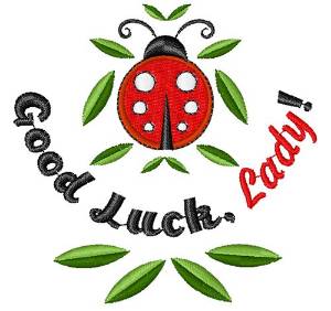 Picture of Good Luck Lady Machine Embroidery Design