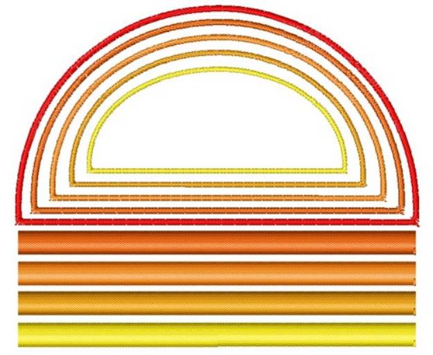 Picture of Abstract Sun Machine Embroidery Design