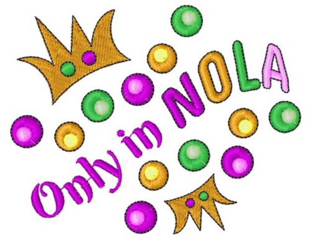 Picture of Only In NOLA Machine Embroidery Design