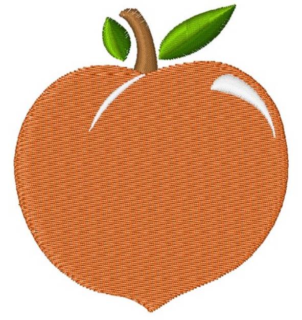 Picture of Peach Machine Embroidery Design