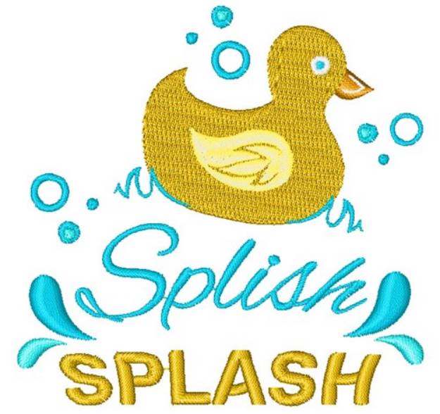 Picture of Splish Splash Machine Embroidery Design