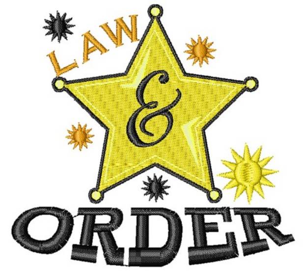 Picture of Law And Order Machine Embroidery Design