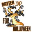 Picture of Batter Up For Halloween Machine Embroidery Design