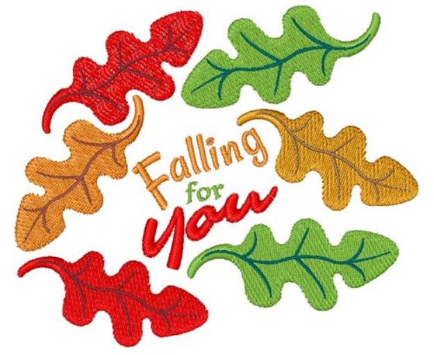 Picture of Falling For You Machine Embroidery Design