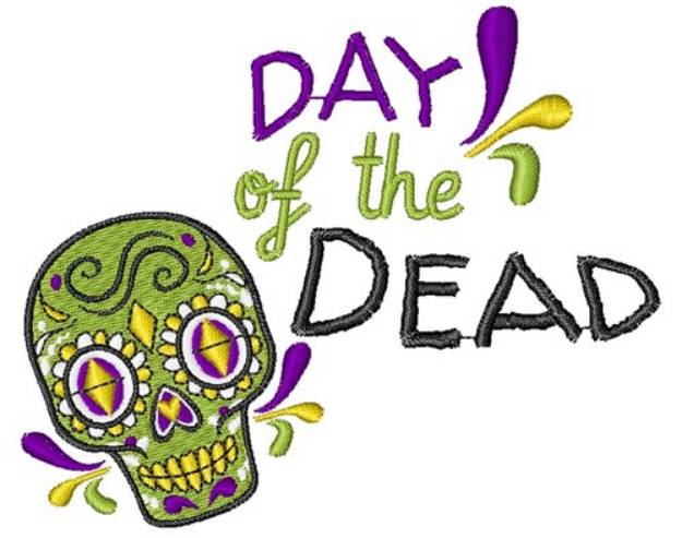 Picture of Day Of The Dead Machine Embroidery Design