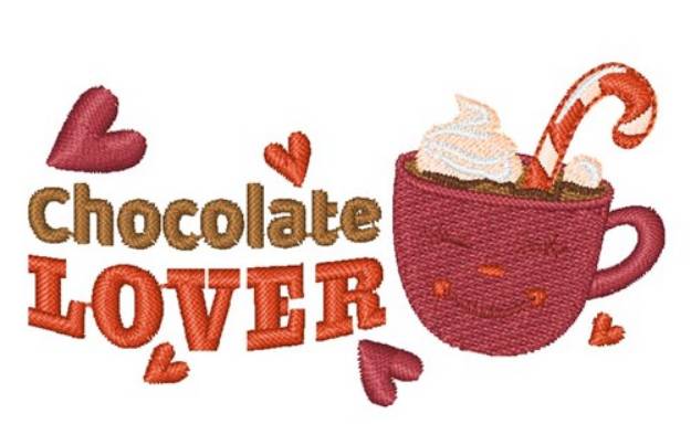 Picture of Hot Cocoa Chocolate Lover Machine Embroidery Design