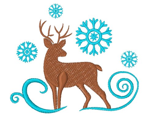 Deer Base Machine Embroidery Design