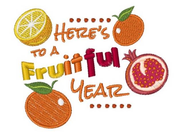 Picture of A Fruitful Year Machine Embroidery Design
