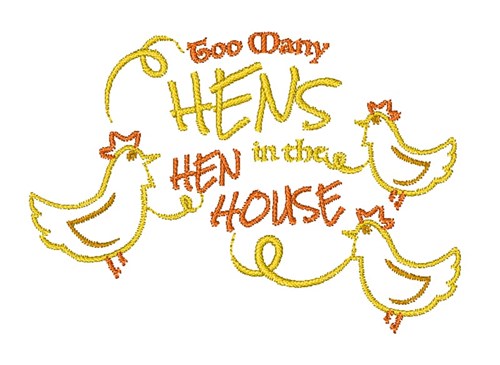 The Hen House Machine Embroidery Design