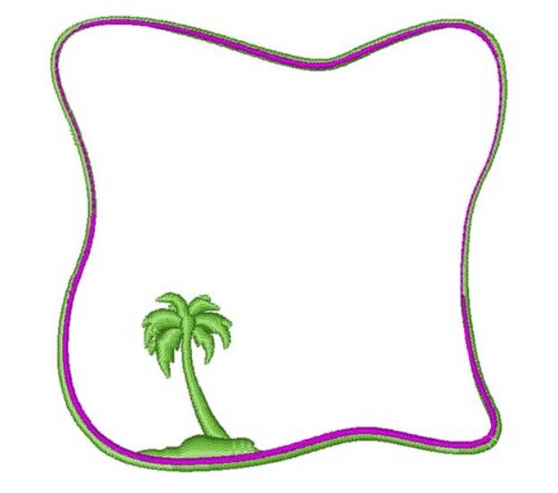 Picture of Palm Border v Machine Embroidery Design