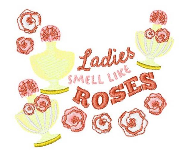 Picture of Smell Like Roses Machine Embroidery Design