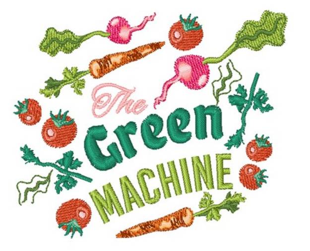 Picture of Green Machine Machine Embroidery Design