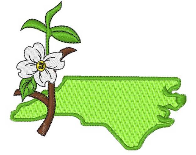 Picture of NC Dogwood Machine Embroidery Design